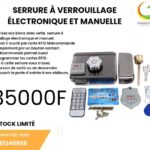 SERRURE A VERROUILLAGE ELECTRONIQUE ET MANUELLE
