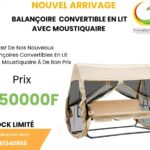 Balançoire Convertible en Lit avec Moustiquaire