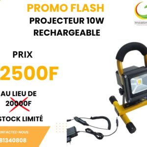 PROJECTEUR 10W RECHARGEABLE