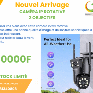 CAMERA IP ROTATIVE 2 OBJECTIFS